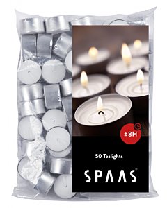 Чайные свечи Spaas в металической оболочке / 100tk