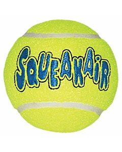 Kong Air Squeakair Ball, piiksuv tennisepallikujuline mänguasi koertele L