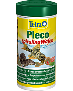 Tetra kalade täissööt Pleco spirulina wafers / 250ml
