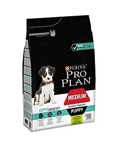 Pro Plan Medium Puppy koeratoit tundlikule nahatüübile lambaga / 3kg