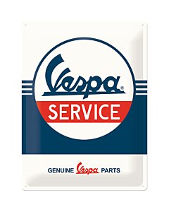 Metallplaat 30x40cm / Vespa Service