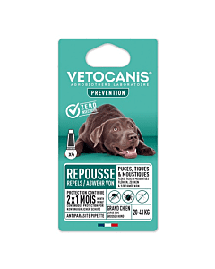 Vetocanis parasiiditõrje(sääsed, puugid, kirbud) koertele 20-40kg  / pipett 4x3ml