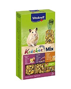 Vitakaraft Kräcker Mix hamstritele / 3tk / mesi, pähkel, puuviljad