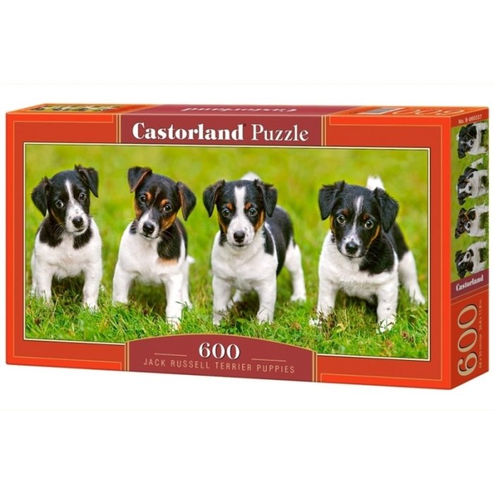 Puzzle Castorland Jack Russell Terrier puppies 68x30cm / 600tk / LM