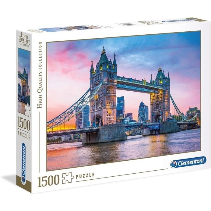 Puzzle Clementoni 59.2 x 84.3 cm / 1500tk / Tower Bridge / LM