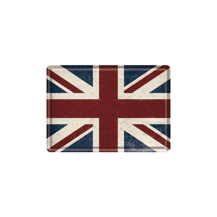 Postkaart metallist 10x14,5cm / Union Jack