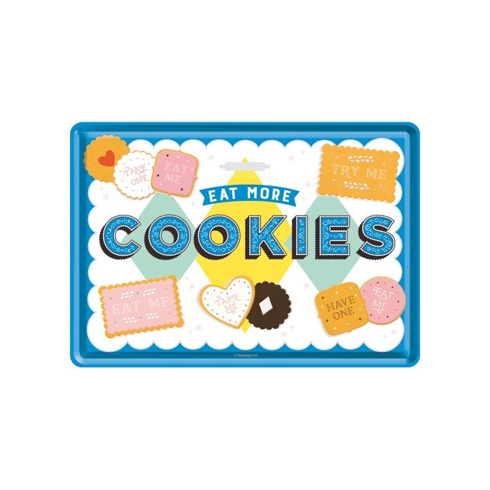 Postkaart metallist 10x14 cm / Cookies