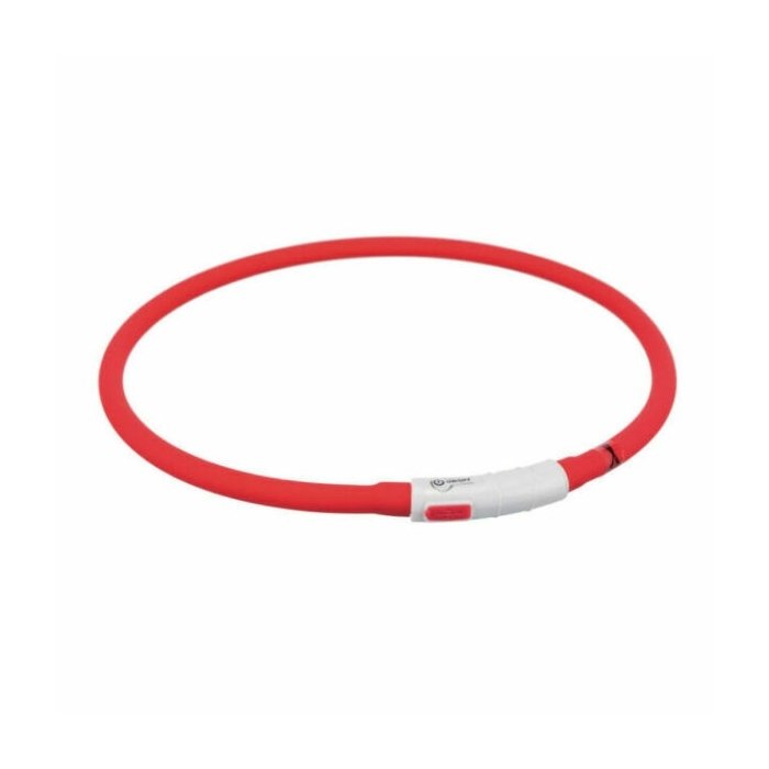 Vilkur Flash light ring USB / silikoon / XS-XL / 70cm / 10mm / punane