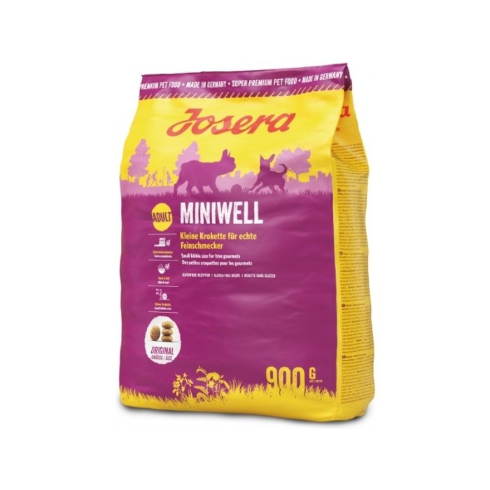Josera Miniwell koeratoit väikestele koeratõugudele / 900g