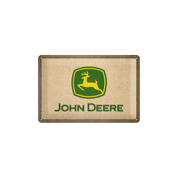 Metallplaat 20x30cm / John Deere logo / KO