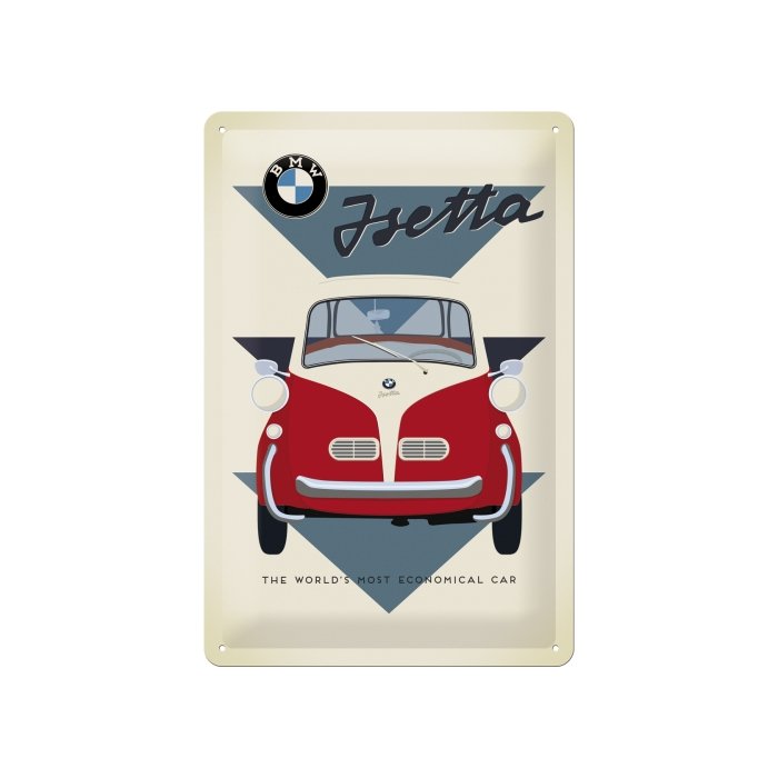 Metallplaat 20x30cm / BMW Isetta / KO