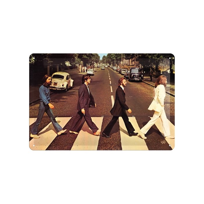 Metallplaat 20x30cm / The Beatles Abbey Road