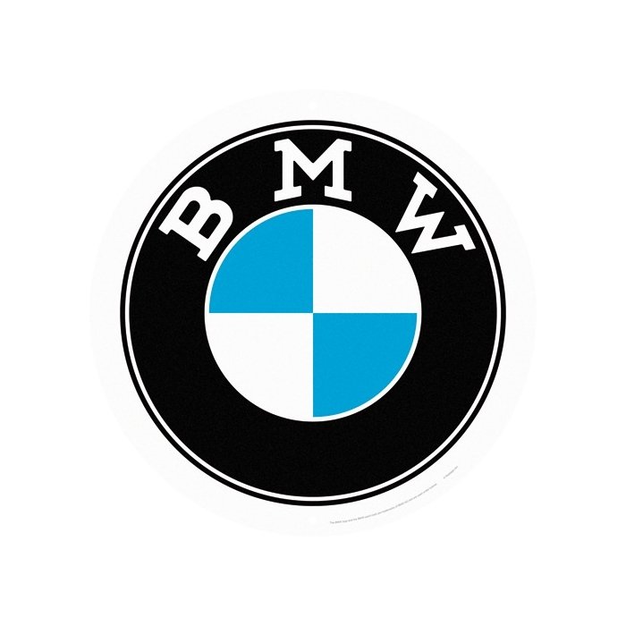 Metallplaat ümmargune BMW logo / Ø35cm