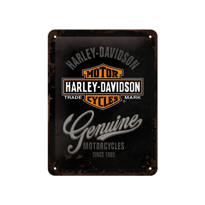 Metallplaat 15x20cm / Harley-Davidson Motorcycles