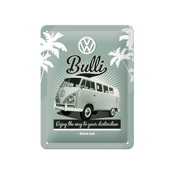 Metallplaat 15x20cm / VW Bulli