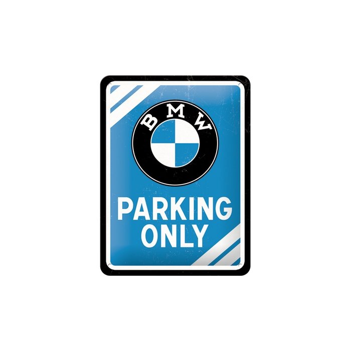 Metallplaat 15x20cm / BMW Parking only