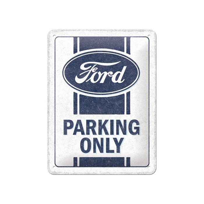 Metallplaat 15x20cm / Ford - Parking Only