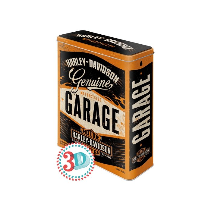 Metallpurk / XL / 3D Harley-Davidson Garage / LM