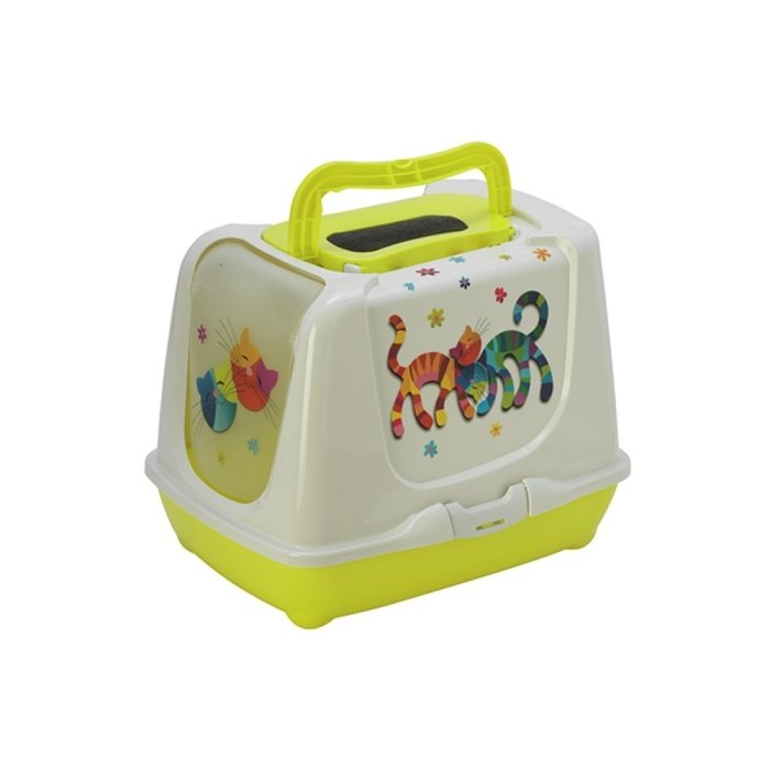 Kassitualett Trendy Cat Green Friends / 50x39,5x37,5cm