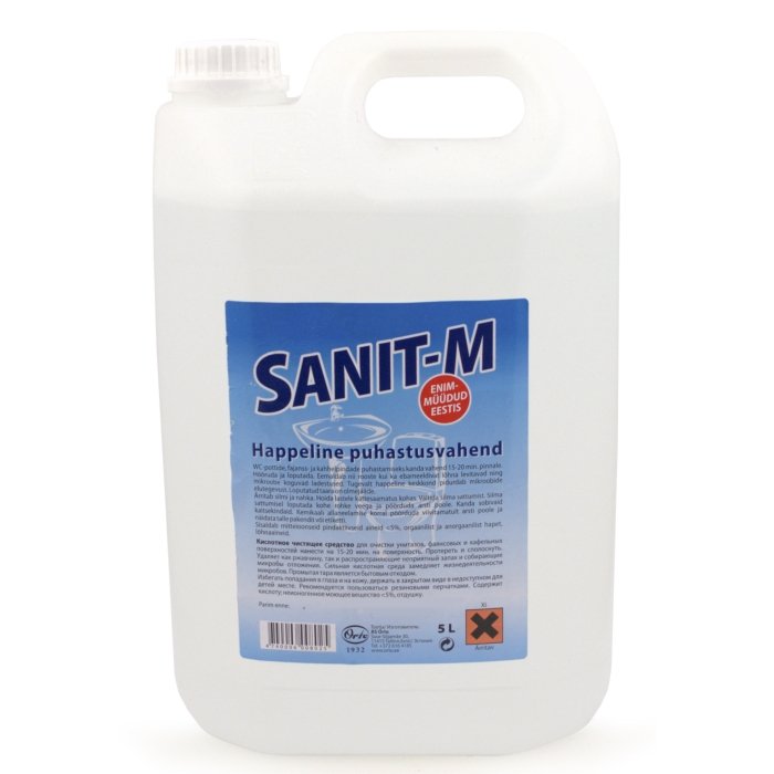 Orto happeline puhastusvahend Sanit M / 5l