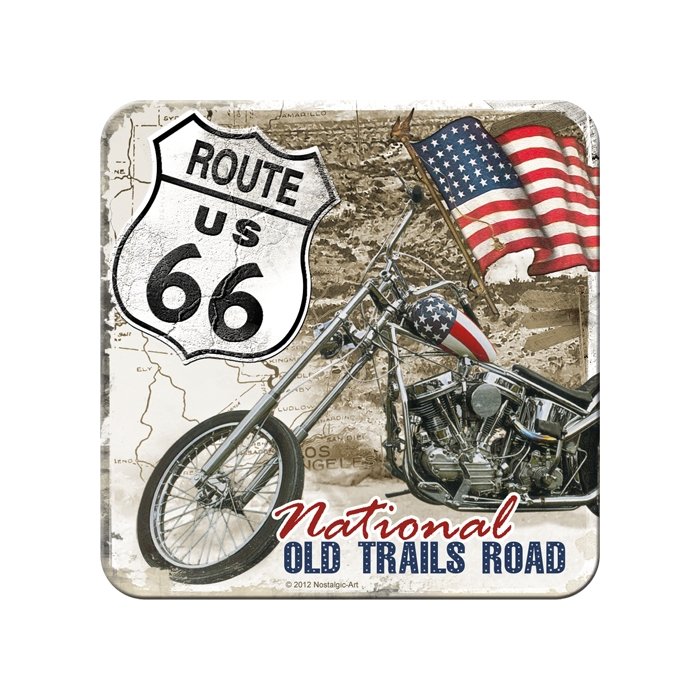 Retro klaasialus / 1tk / Route 66 Old Trails Road