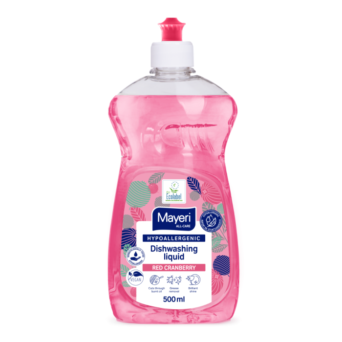 Nõudepesuvahend Red Cranberry hüpoallergeenne Mayeri All-Care 500ml