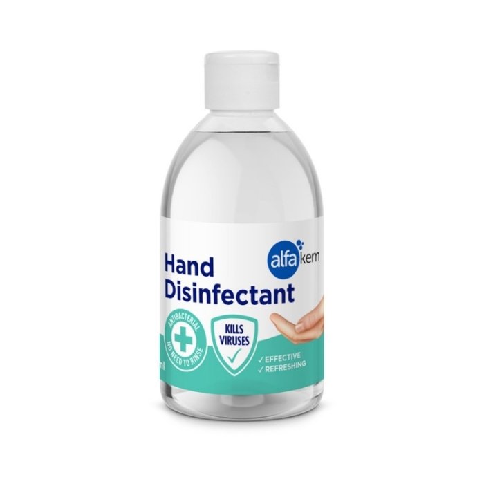 AlfaKem Geeljas käte desinfektant / kasutusvalmis / 500ml /LM