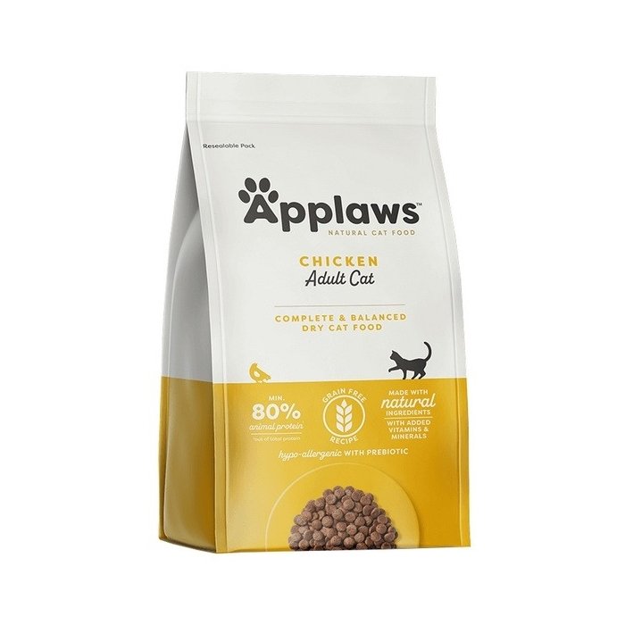 Applaws Natural Adult Cat Chicken graanulid kassidele kanalihaga 
