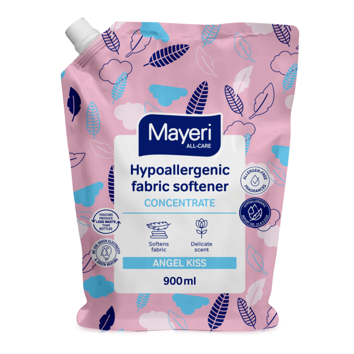 Pesuloputusvahendi konts. Angel Kiss hüpoallergeenne Mayeri All-Care 900ml täitepakk