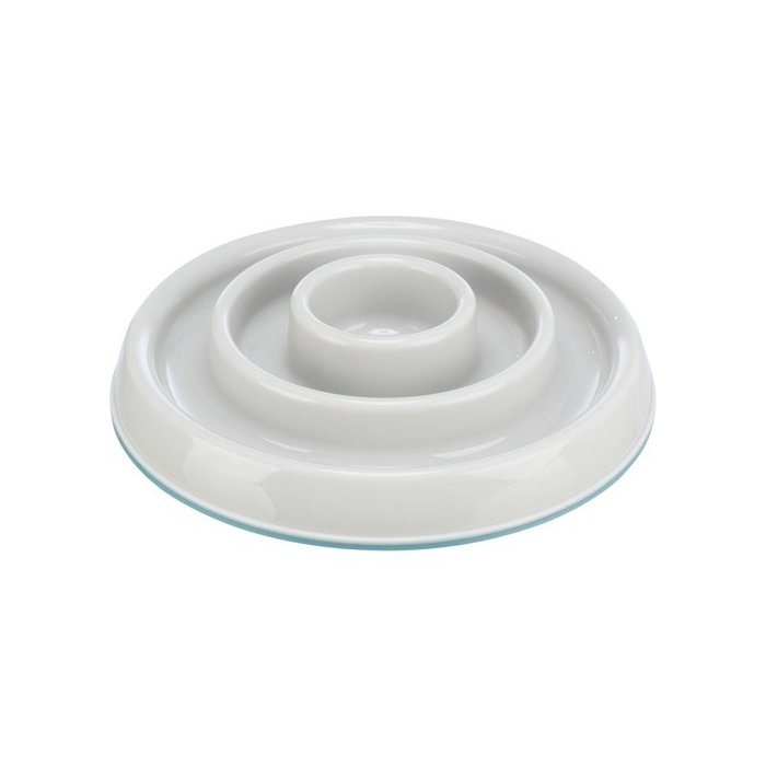 Aeglase söötmise kauss, plastik/TPR, 0.45 l/ø 23 cm, hall