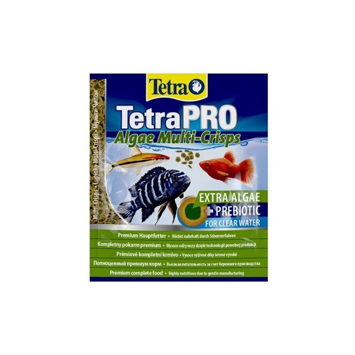 Kvaliteetne täissöö TetraPro Algae Multi-Crisps akvaariumikaladele