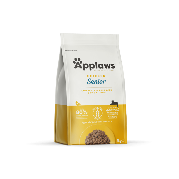 Applaws Dry Chicken Senior kassitoit eakatele kassidele 