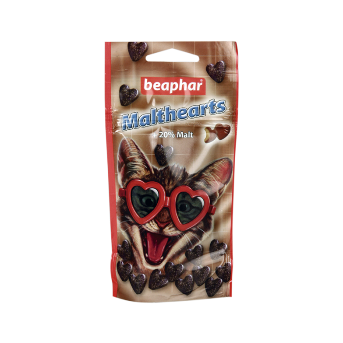 Beaphar Malt-Hearts Anti-Hairball karvapallide vastane maius