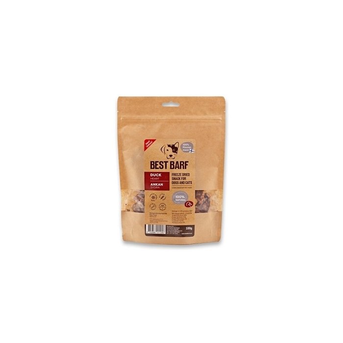 Best Barf külmkuivatatud maius / pardisüdamed / 100g
