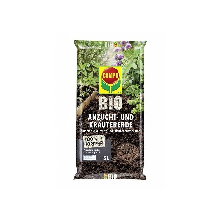 Compo Bio külvi - ja maitsetaimemuld / 5l