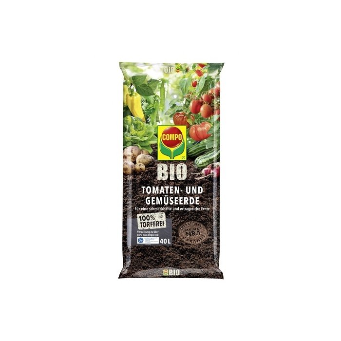 BIO tomati- ja köögiviljamuld Compo 40L
