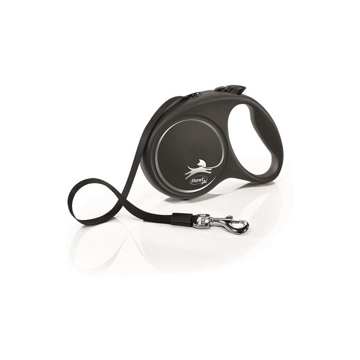 Jalutusrihm flexi Black Design L Lint 5m must