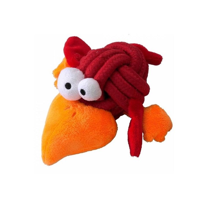 Mänguasi koertele BOBBLE REGULAR, KNOTPLUSH 8,5cm punane