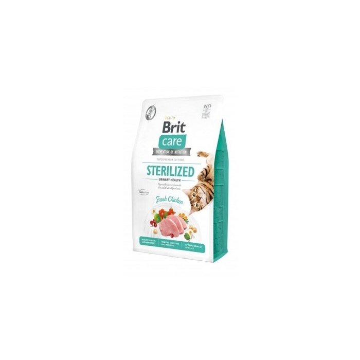 Brit Care Cat Grain-Free Sterilized Urinary Health kassitoit / 7kg