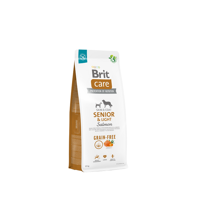 Brit Care Grain-Free Senior&Light Salmon koeratoit / 12kg
