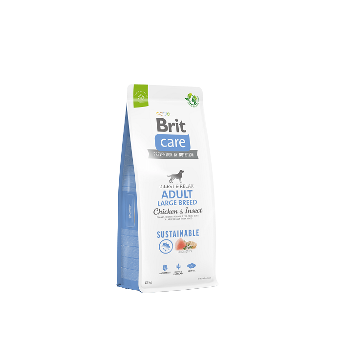 Brit Care Sustainable Adult Large Breed Chicken&Insect koeratoit Kana ja putukatega 12kg