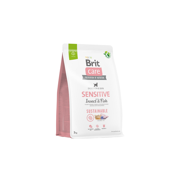 Brit Care Sustainable Insect&Fish koeratoit kala ja putukatega 3kg
