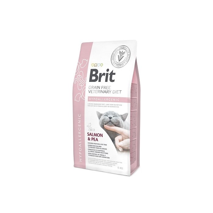 Brit Veterinary Diet Hypoallergenic erisööt kassidele 5kg