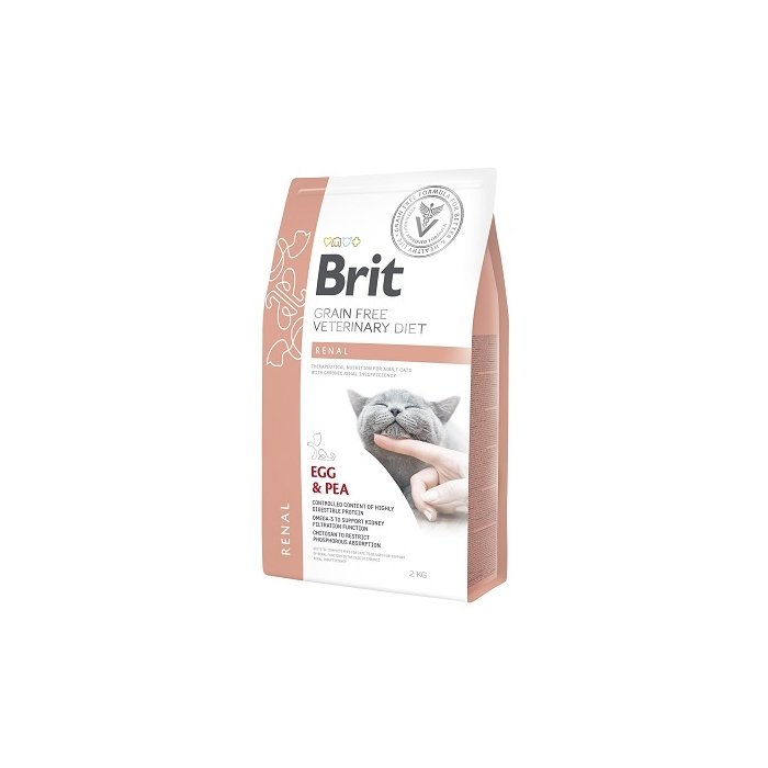 Brit Veterinary Diet Renal / neerude talitlust toetav kassitoit 2kg