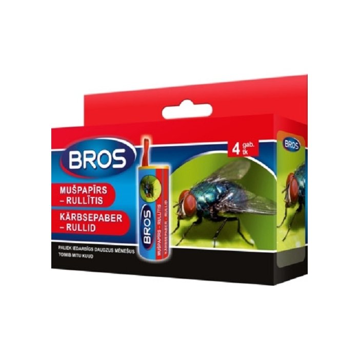 Bros Kärbsepaber rullis blister / 4tk