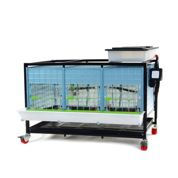 Bruuder tibudele 40cm / 1 korruseline / ratastel / 3 boxi