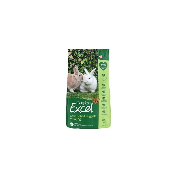 Burgess Excel küüliku täissööt Mint / 1,5kg