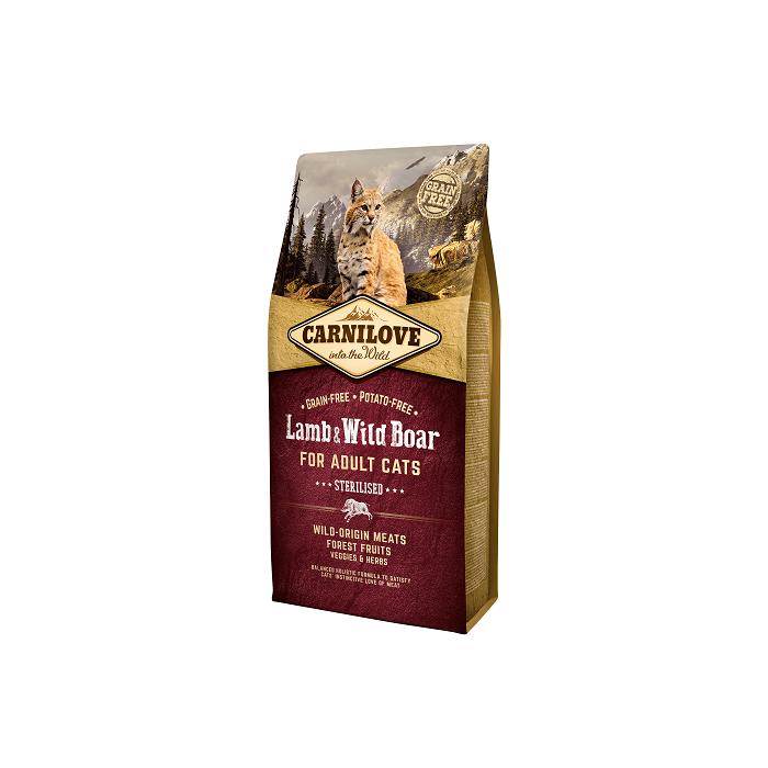 Carni Love Lamb & Wild Boar for Sterilised kassitoit Lamba & metssealihaga 6kg