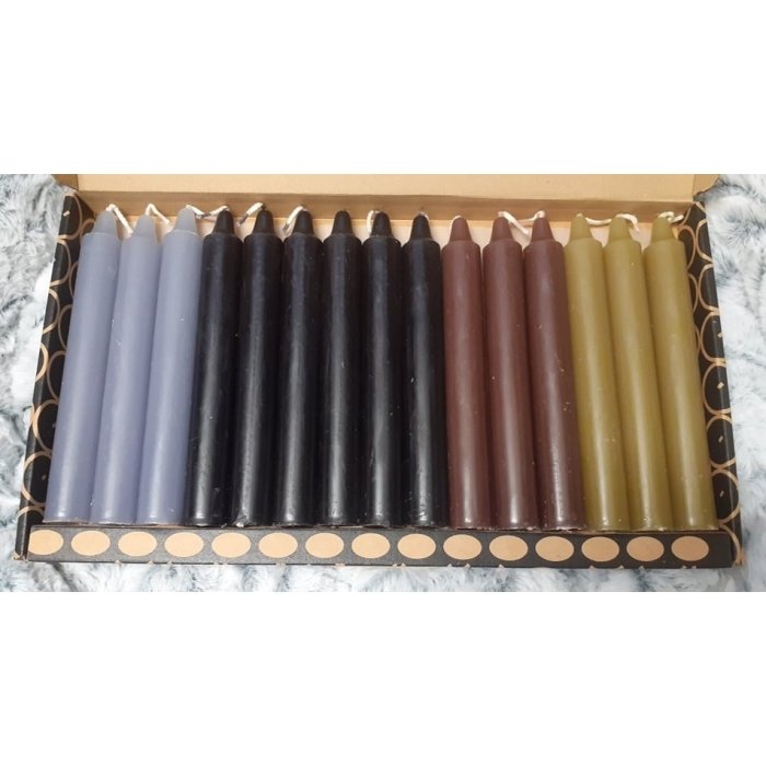 Küünlad 20x150 / erinevad värvid / 15tk / kinkekarbis / LM