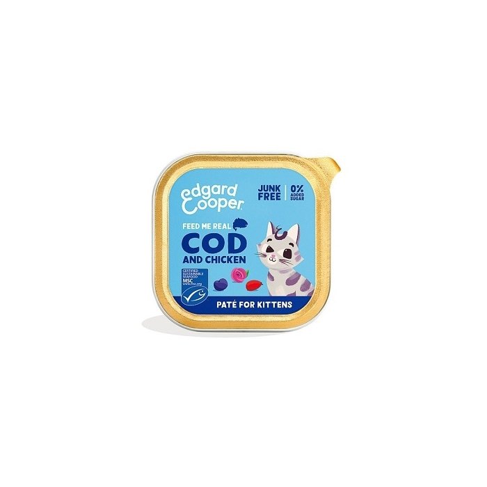 Edgard Cooper pasteet kassipojale / tursk ja kana / 85g